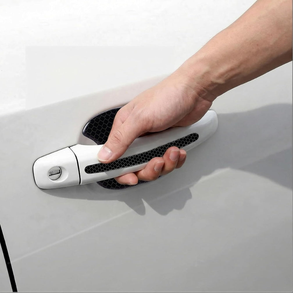 Car Door Sticker Carbon Fiber Scratches Resistant Cover Auto Handle