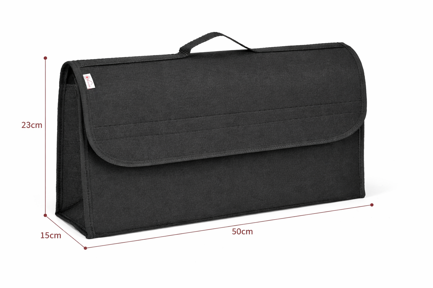 Felt Portable Cleaning Supplies Car Trunk Organizer- Anti Skip Foldable Boot Storage Organizer Utility Tool Bag For Cars (Light Grey and Dark Grey)