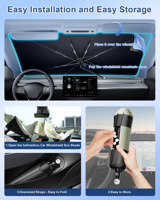 Car Front Windshield Sunshade Umbrella