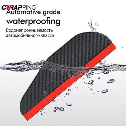 Car Rearview Mirror Rain Eyebrow Carbon Fiber