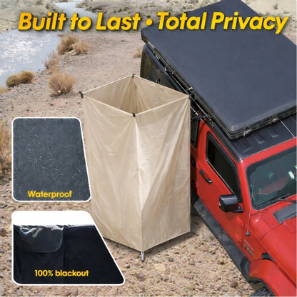 Portable Shower Tent with LED Light – Quick Setup Camping Privacy Tent (Waterproof & Spacious Design)