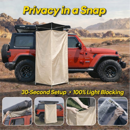 Portable Shower Tent with LED Light – Quick Setup Camping Privacy Tent (Waterproof & Spacious Design)