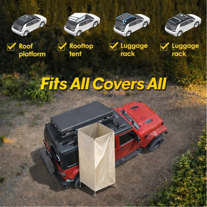 Portable Shower Tent with LED Light – Quick Setup Camping Privacy Tent (Waterproof & Spacious Design)