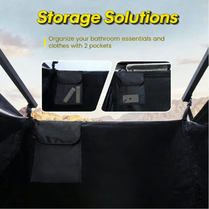 Portable Shower Tent with LED Light – Quick Setup Camping Privacy Tent (Waterproof & Spacious Design)