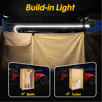 Portable Shower Tent with LED Light – Quick Setup Camping Privacy Tent (Waterproof & Spacious Design)
