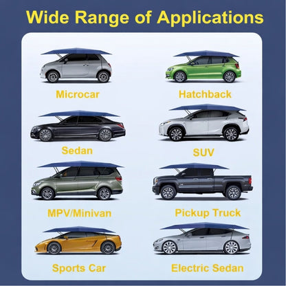 Folded Car Umbrella Waterproof Movable Carport Tent