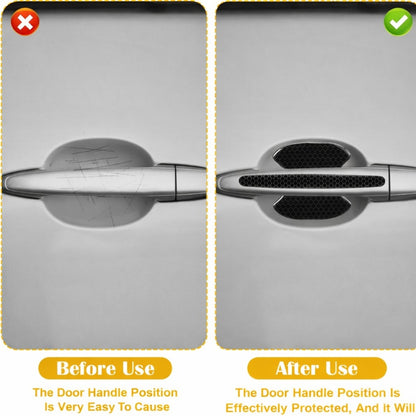 Car Door Sticker Carbon Fiber Scratches Resistant Cover Auto Handle