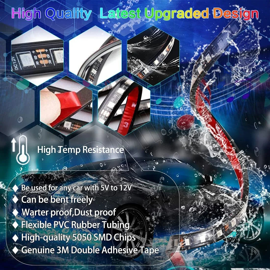 Universal Car Chassis Flexible LED Strip Light