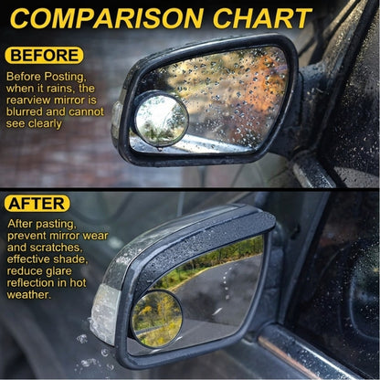 Car Rearview Mirror Rain Eyebrow Carbon Fiber