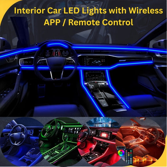 Car Interior LED Strip Light 64 Color RGB