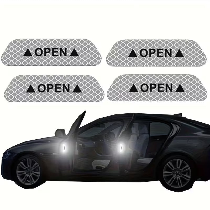 Car Wheel Hub Reflective Stripes Door