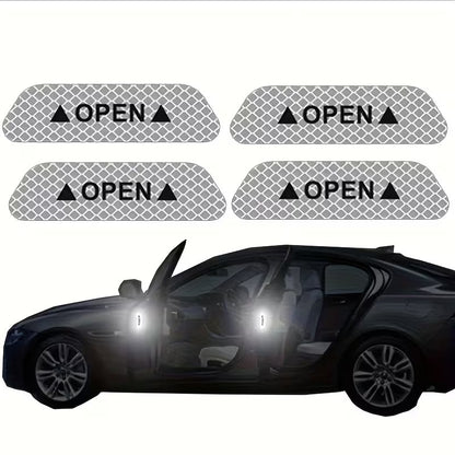 Car Wheel Hub Reflective Stripes Door