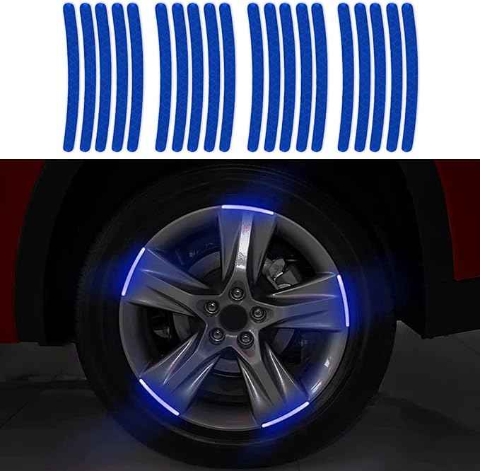 Car Wheel Hub Reflective Stripes Door
