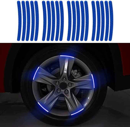 Car Wheel Hub Reflective Stripes Door