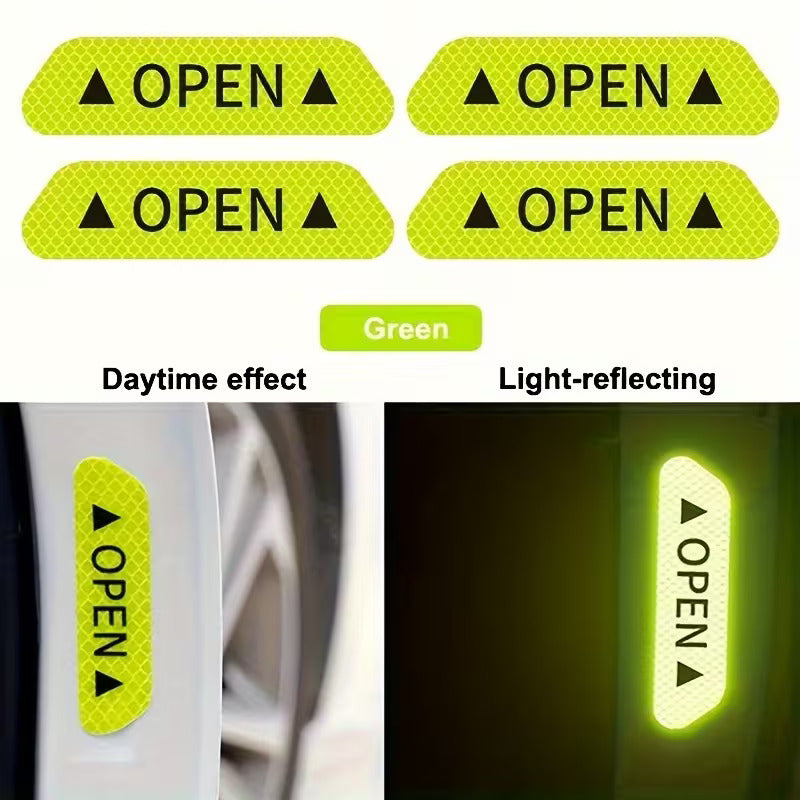 Car Wheel Hub Reflective Stripes Door