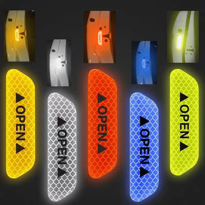 Car Wheel Hub Reflective Stripes Door