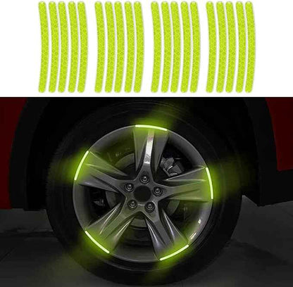 Car Wheel Hub Reflective Stripes Door