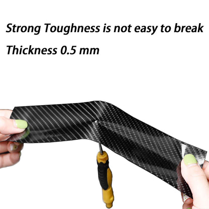 3D Carbon Fiber Sticker Paste Car Threshold Protective Film Anti Scratch