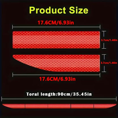 Car Wheel Hub Reflective Stripes Door