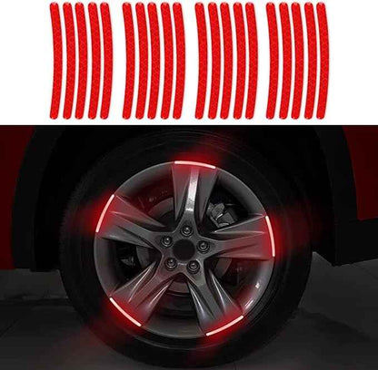Car Wheel Hub Reflective Stripes Door