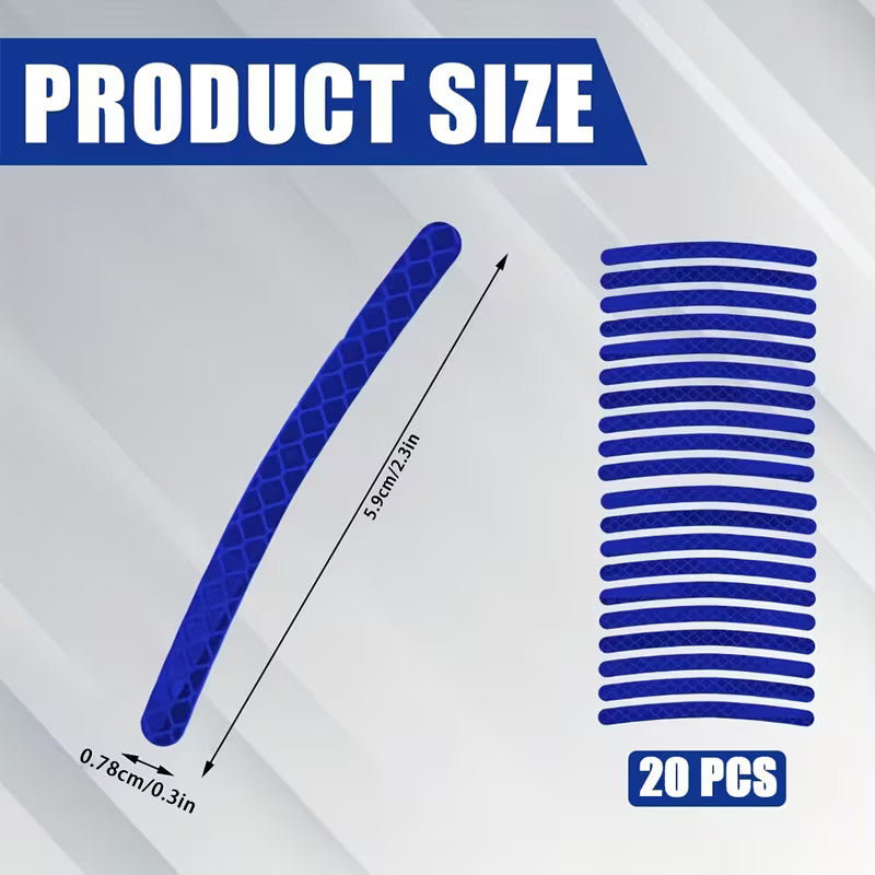 Car Wheel Hub Reflective Stripes Door