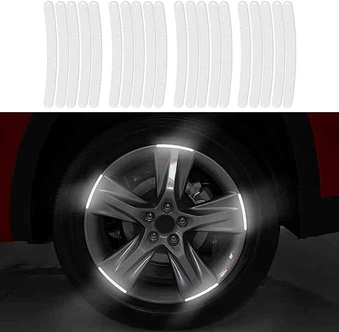 Car Wheel Hub Reflective Stripes Door