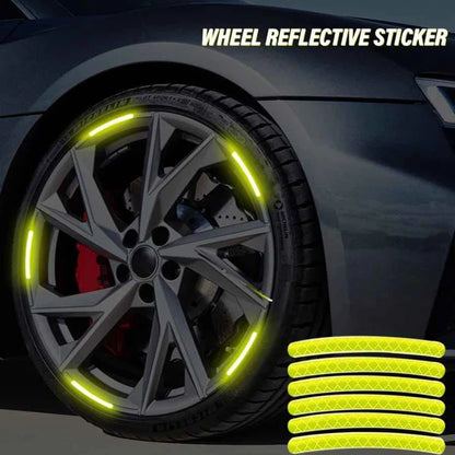Car Wheel Hub Reflective Stripes Door